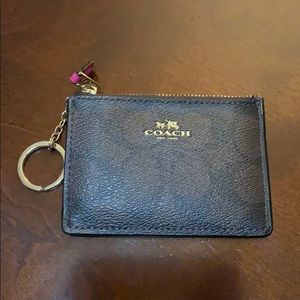 Coach Mini Skinny ID Case in Dark Pink (F16107)